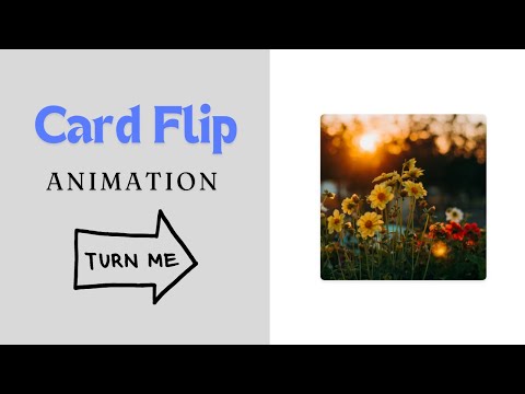 Create a Card Flip Animation with HTML, CSS