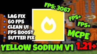 💛 Yellow Client V1 for Minecraft PE 1.21+ | Clean UI + Max FPS