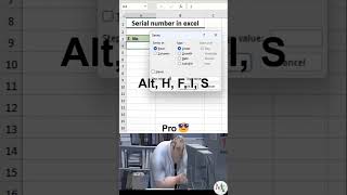 Serial number in excel #exceltutorial #exceltips #exceltricks #spreadsheets