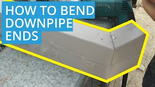 How to Cut and Bend Downpipe Ends for a Shed or House - D.I.Y Roys Sheds