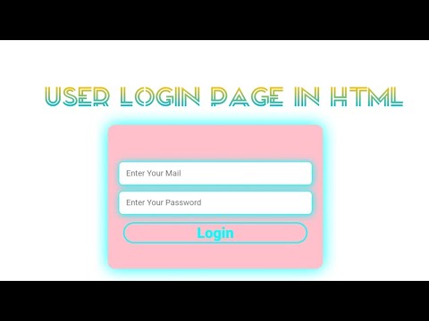 User Login Form Using HTML CSS Only / No JavaScript Use