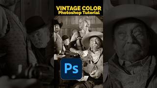 Vintage color grade in ​⁠@Photoshop  #photoshop #communityxadobe #photoshoptutorial