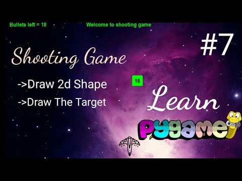 Python game development using Pygame - Draw The target on the screen #7