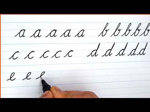 Small Alphabet Cursive Writing (a to z ) | write cursive small letters | cursive a - z for beginners