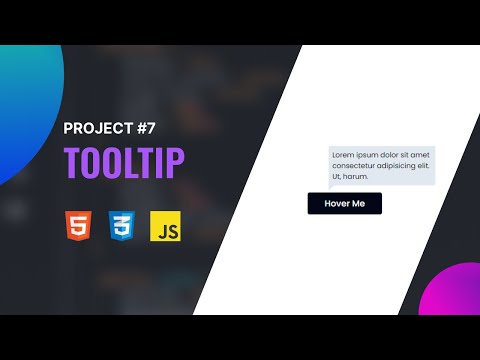 Simple html css javascript project for beginner make tooltip