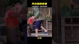 阿莎娜在家生病了，阿龍上山采摘藥材照顧的很心細，舍不得去醫院 #荒野求生 #荒野独居 #求生挑战 #生存挑战 #荒野