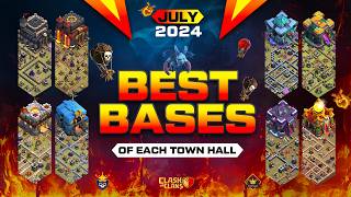 8 NEW WAR Bases for EVERY Town Hall Level with base links | Clash of Clans