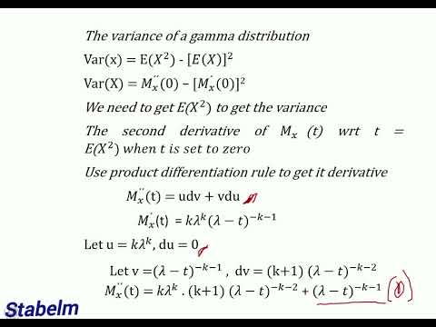 Bernoulli CF, Poisson CF, Mean, Variance and MGT of Gamma Distribution