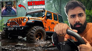 EXTREME OFF-ROADING IN RUBICON WITH REAL STEERING WHEEL