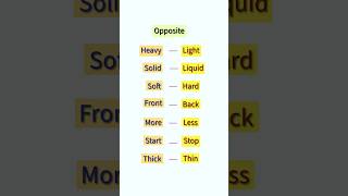 Opposite words in english  #shortvideo#trending