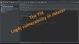 The Fix Log4j vulnerability in JMeter