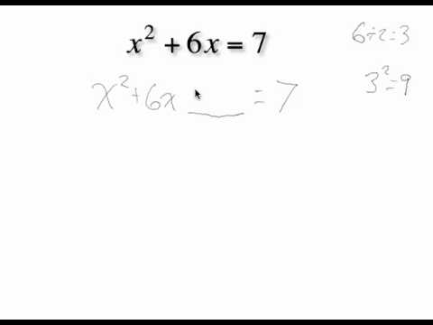 Completing the Square (example 1) ... MathWOEs