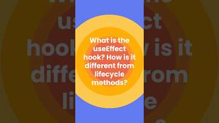 🔁 React useEffect vs Lifecycle Methods | #ReactJS #Shorts #webdevelopment #learnreact #codingshorts