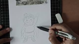 Drawing Bojji from Ousama Ranking | TIMELASPE