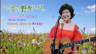 この広い野原いっぱい　森山良子本人歌唱　【歌詞付き】（ハモコーラス入り）