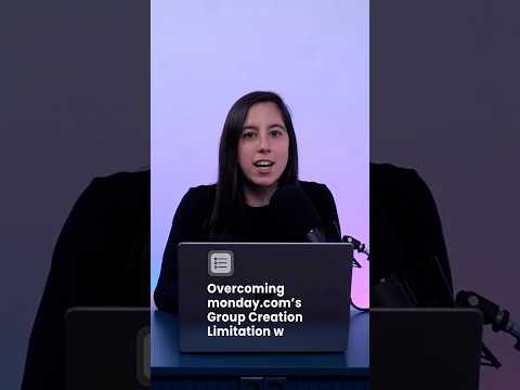 Overcoming monday.com’s Group Creation Limitation with AI #mondaydotcom #tutorial