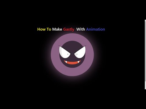 How To Make gastly  With Animation | gastly Using CSS Animation