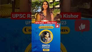 UPSC Rank -1, Ishita Kishore❣️🔥#upscmotivation #upsc #cse #upsctopper #motivation #currentaffairs