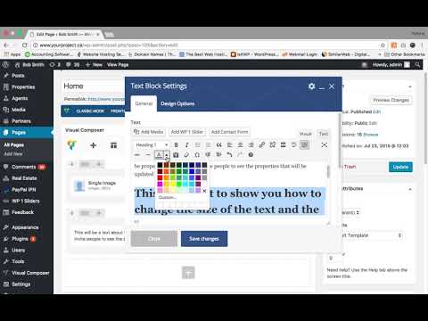 Font Style and Colors