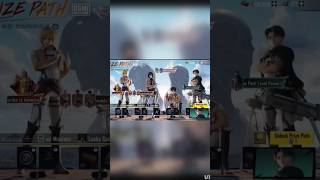 Attack on titan prize path in BGMI Levi  charcter in BGMI #ytshort#trending#bgmi#prizepath