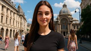 Bucharest 4K – 🔥 STUNNING Romanian Women Walking Tour (2025)