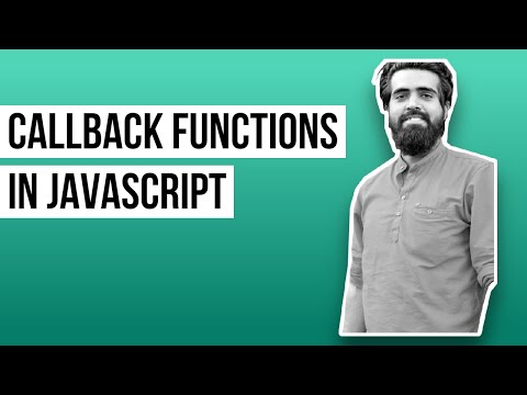 Callback functions JavaScript
