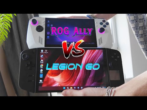 Legion Go vs ROG Ally - Battery, Speed test, Portability and more...