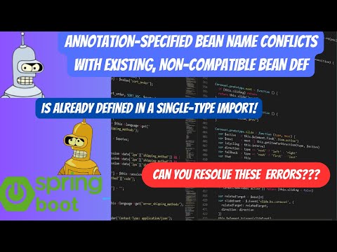 How to resolve Annotation specified bean name conflicts with existing ?
