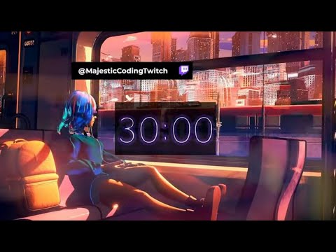 Lofi Productive House Majestic Coding Mix [30 Minute Timer] 🎵 🎧 | Animated with Python 🐍