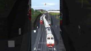 Kereta Api Cepat Melintasi Persilangan 4 Kereta Api #keretaapi #train #indianrailways