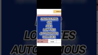 💯👍💯Low fees Engineering autonomous colleges in tamilnadu| #vincentinfo
