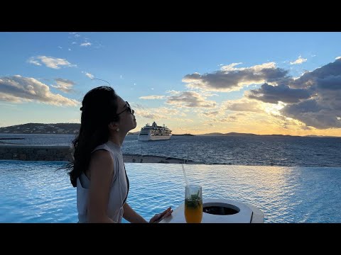 [Mykonos Island vlog ①] How to choose a hotel with a beautiful view / Mykonos Trip to Greece #1