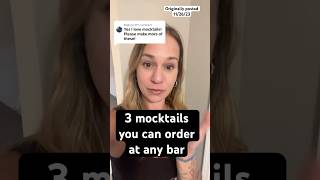 Mocktail options you can order at any bar #mocktailrecipes #easymocktails