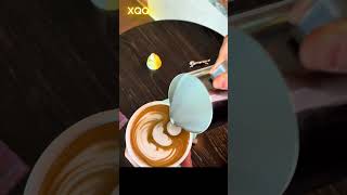 Practice makes perfect, making latte 117    #howtomakecoffeeathome #coffeeart   #coffee    #latteart