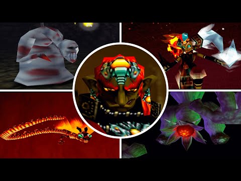 The Legend of Zelda: Ocarina of Time - All Bosses (No Damage)