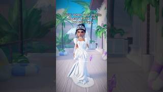 Does your bestie play DTI too?🤍Wedding Day Theme Outfit Idea (VIP & NO VIP) #dresstoimpress #trend