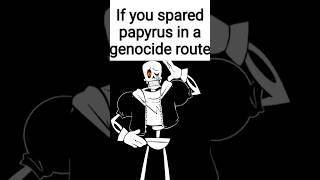 Bro is in an edit 💀 #papyrus #disbelief #sans #meme