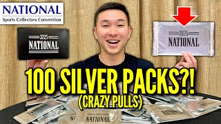 I OPENED 100 OF THE NEW 2025 PANINI NATIONAL SILVER PACKS (CRAZY)! 😱🔥