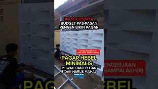 PAGAR HEBEL MINIMALIS | REKOMENDASI PAGAR DARI HEBEL#rumahminimalis #pagarhebel #desaininterior