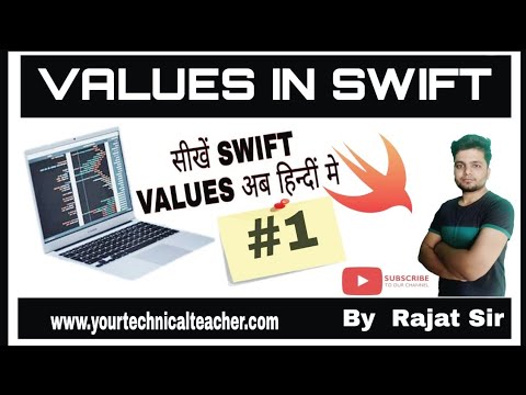 Basic of Swift values in Hindi | Swift tutorial #1|Learn swift