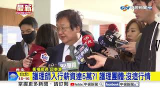 護理師入行薪資達5萬?! 護理團體:沒這行情│中視新聞 20250307