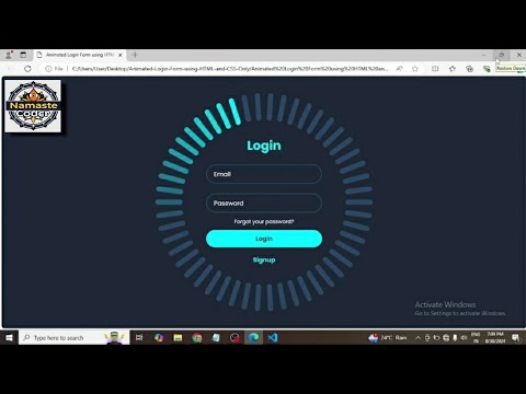 3D Login Page Design Tutorial with HTML, CSS, and JavaScript#loginpage @NamasteCoder-j4c