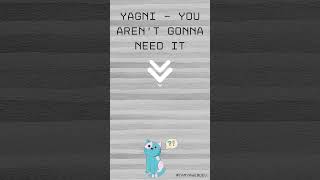 YAGNI software design principle