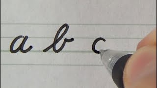 筆記体の小文字の書き方 Cursive writing for beginners