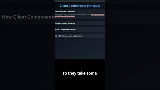 What are client components, really? #nextjs #javascript