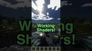 SHADERS ARE HERE ON BEDROCK  #minecraft #shaders #minecraftshaders