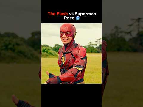 Flash Vs Superman Race 🥶 #Short