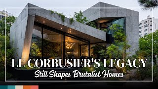 How Le Corbusier Inspired Today’s Boldest Brutalist Concrete House Designs