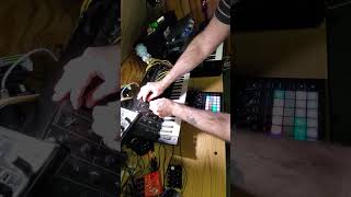 Patching the korg ms-20 for filter  sweeps and basslines #beatdrop #weirdcore #synth #music #edm
