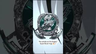 Eagles' Super Bowl Ring is ICY 🧊🥶 #eagles #NFL #Superbowl #Football